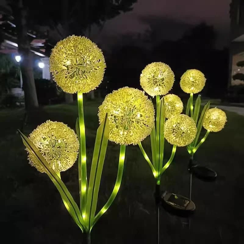 Solcelle dandelion pindehavebelysning