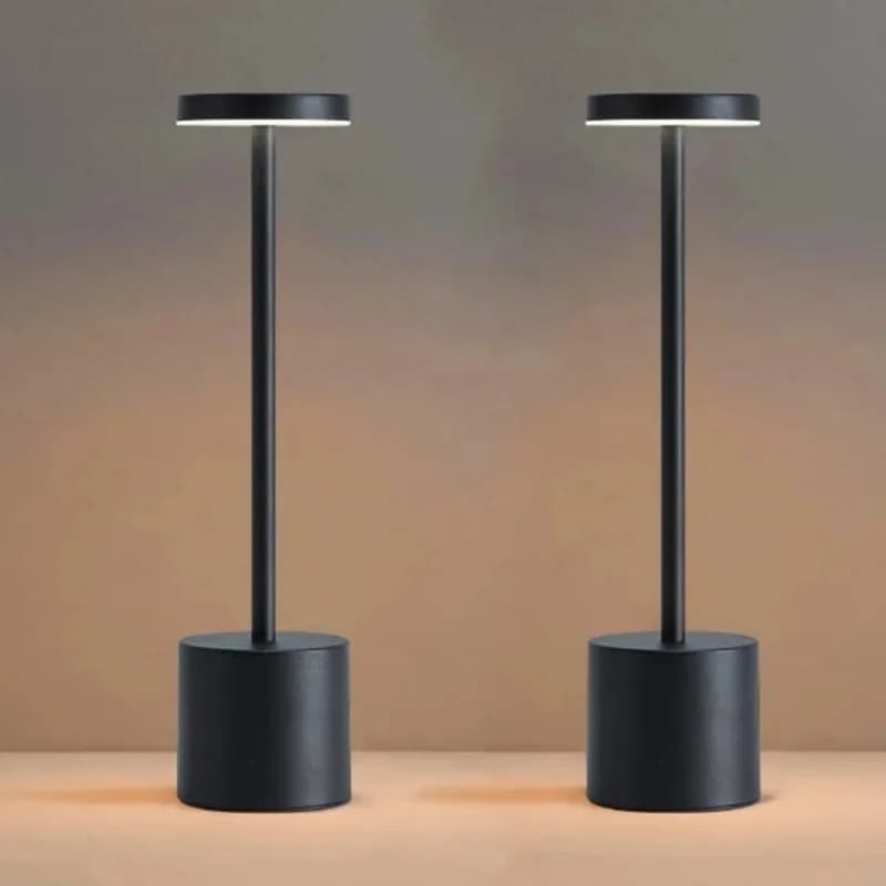 USB-genopladelig LED-bordlampe med touch-kontrol og 3 farvetemperaturer