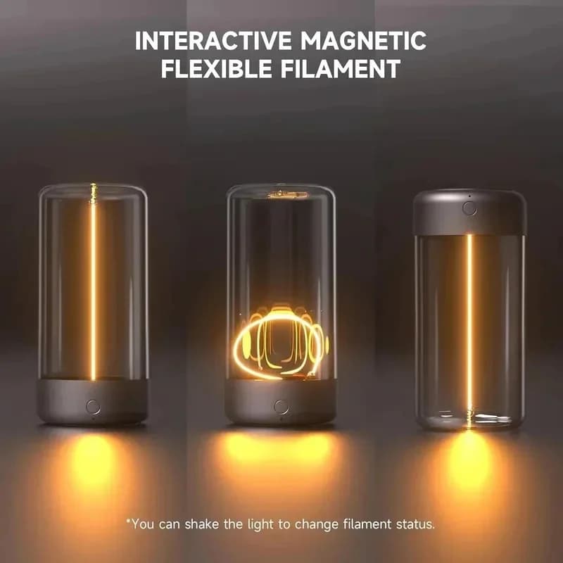 Genopladelig magnetisk mini filament skrivebordslampe