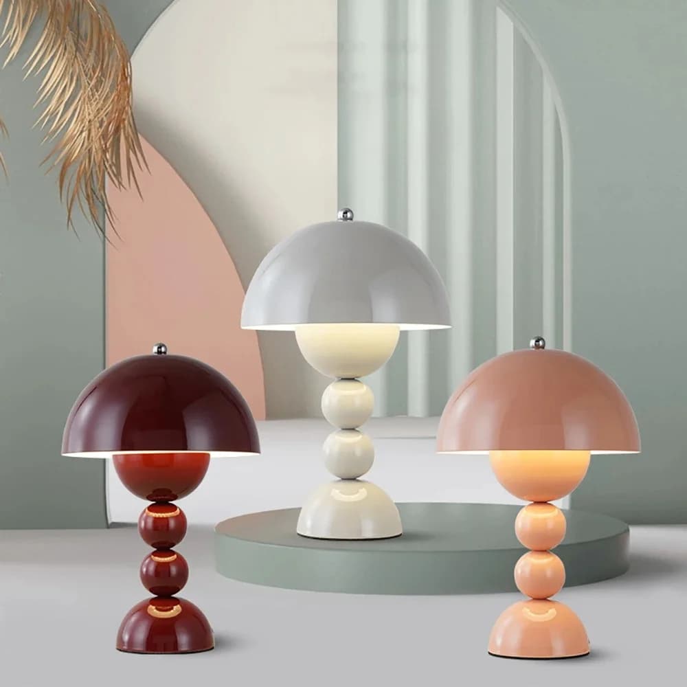 Nordisk stil svampedesign bordlampe