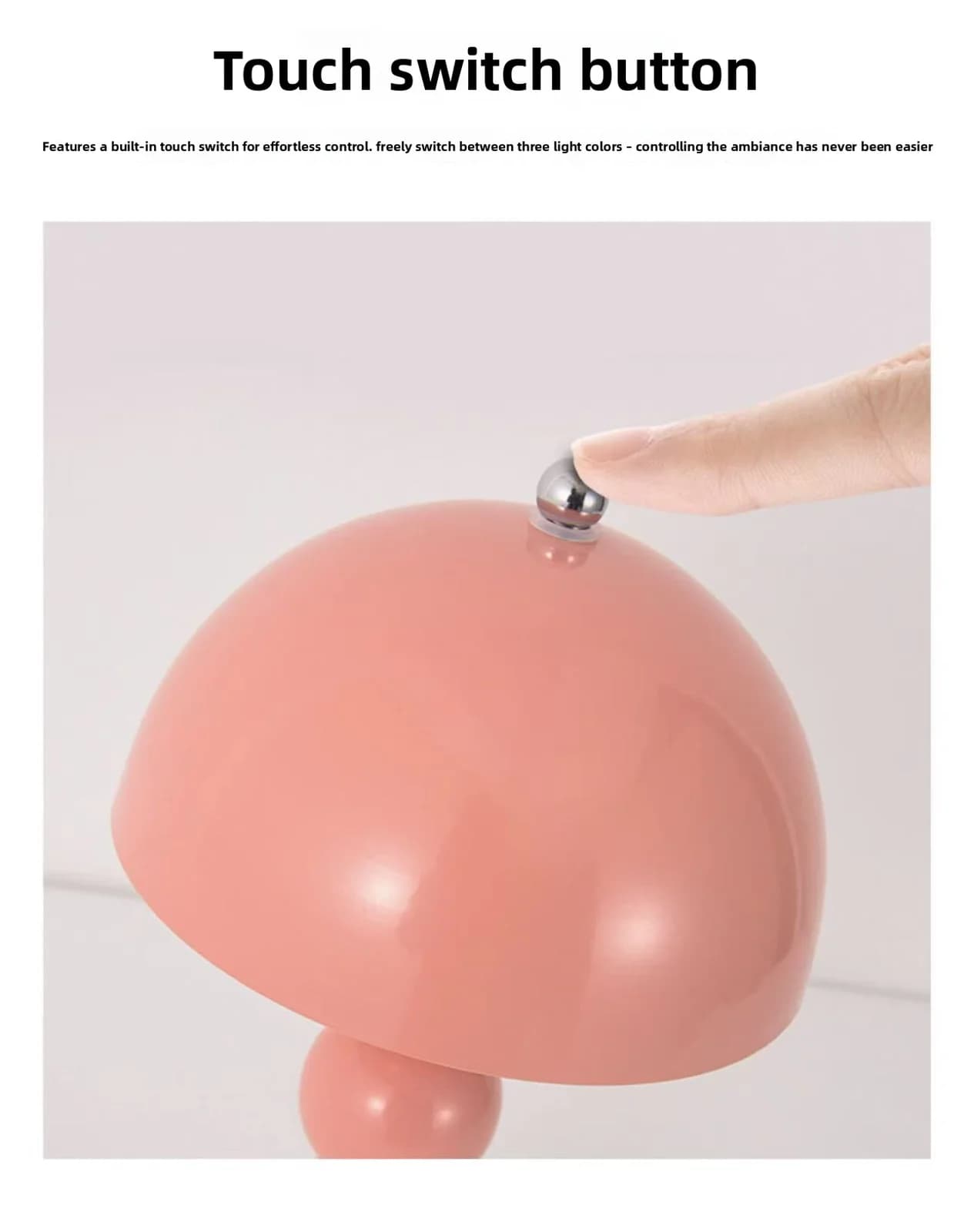 Nordisk stil svampedesign bordlampe
