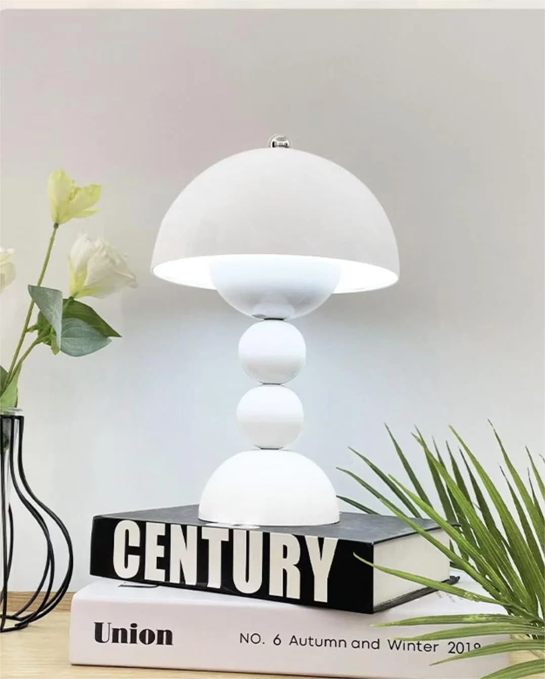 Nordisk stil svampedesign bordlampe