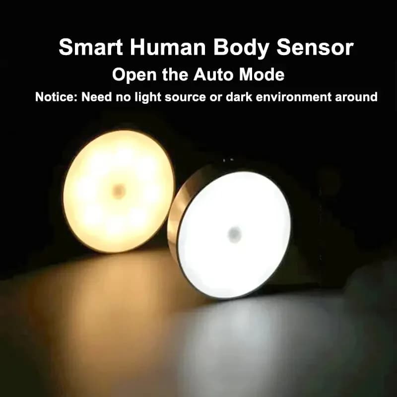 Genopladelig magnetisk LED-touchnatlampe, dæmpbar