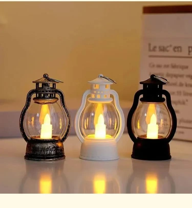 Mini vintage LED lygte natlys