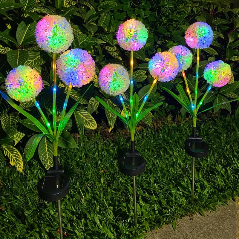 Solcelle dandelion pindehavebelysning