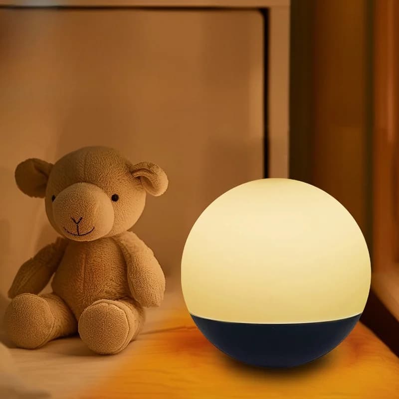 Genopladelig LED kugle natlampe til dekoration ved sengen