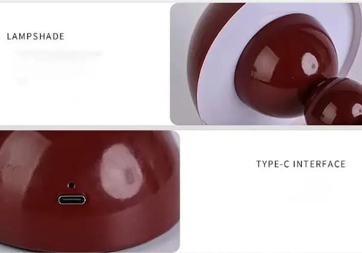 Nordisk stil svampedesign bordlampe