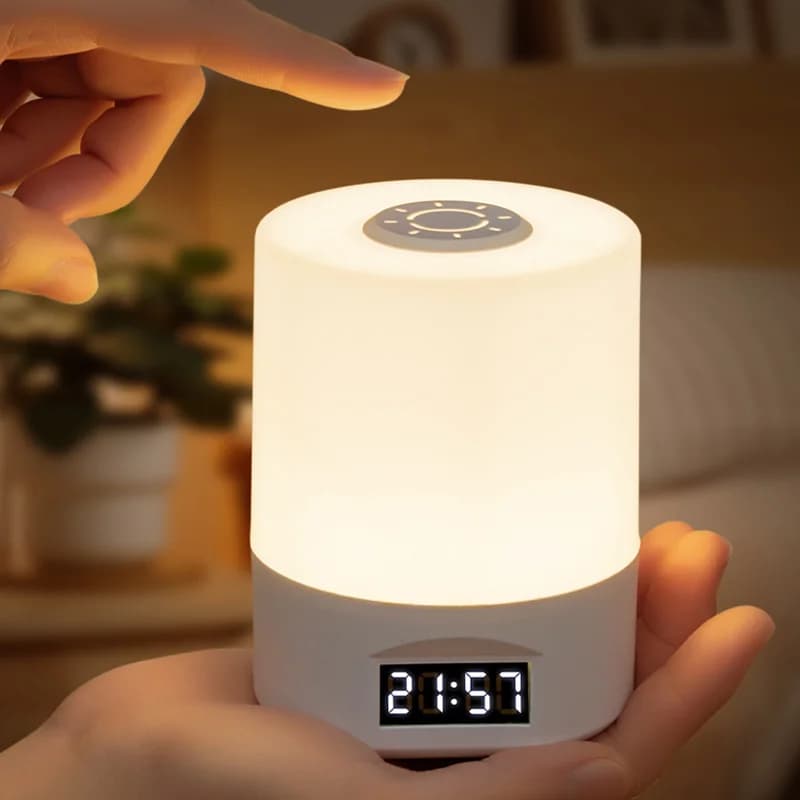 USB-genopladelig bordlampe med touch-dæmpning