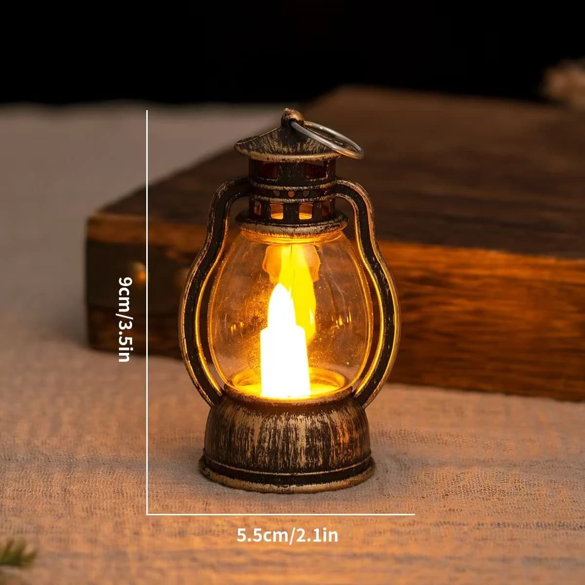 Mini vintage LED lygte natlys